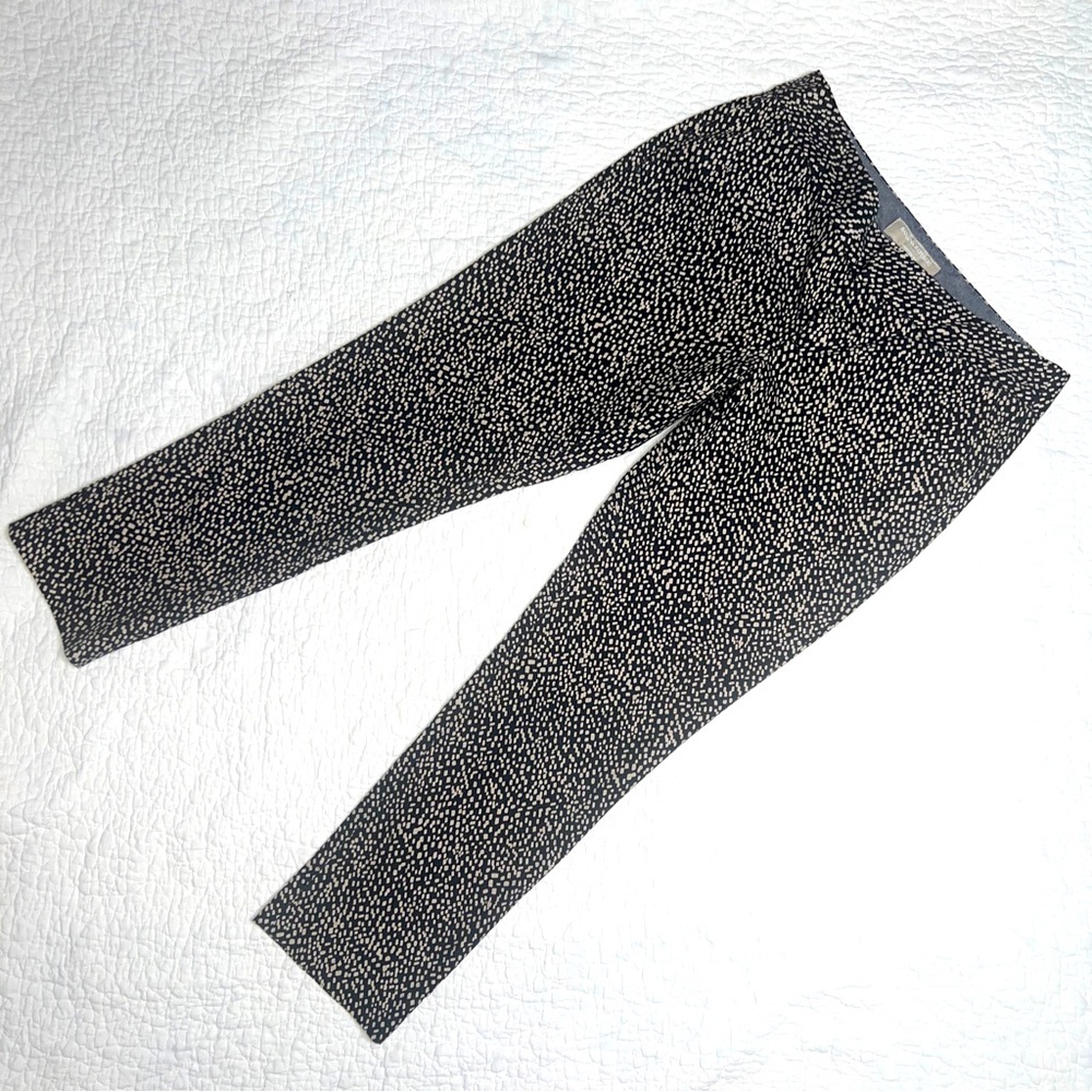 Banana Republic Women's Black with Tan Confetti Chino Pants Bottoms; 0P